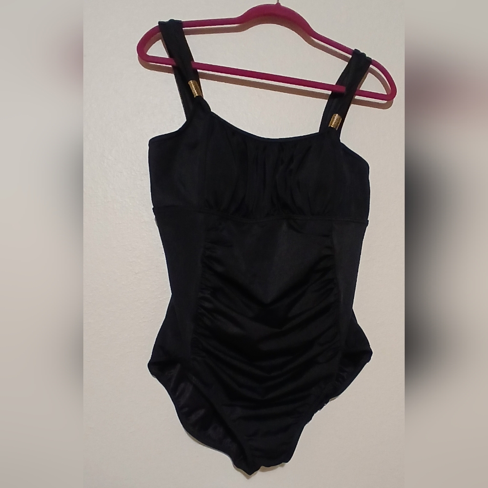 Land's END Black One Piece Swimsuit